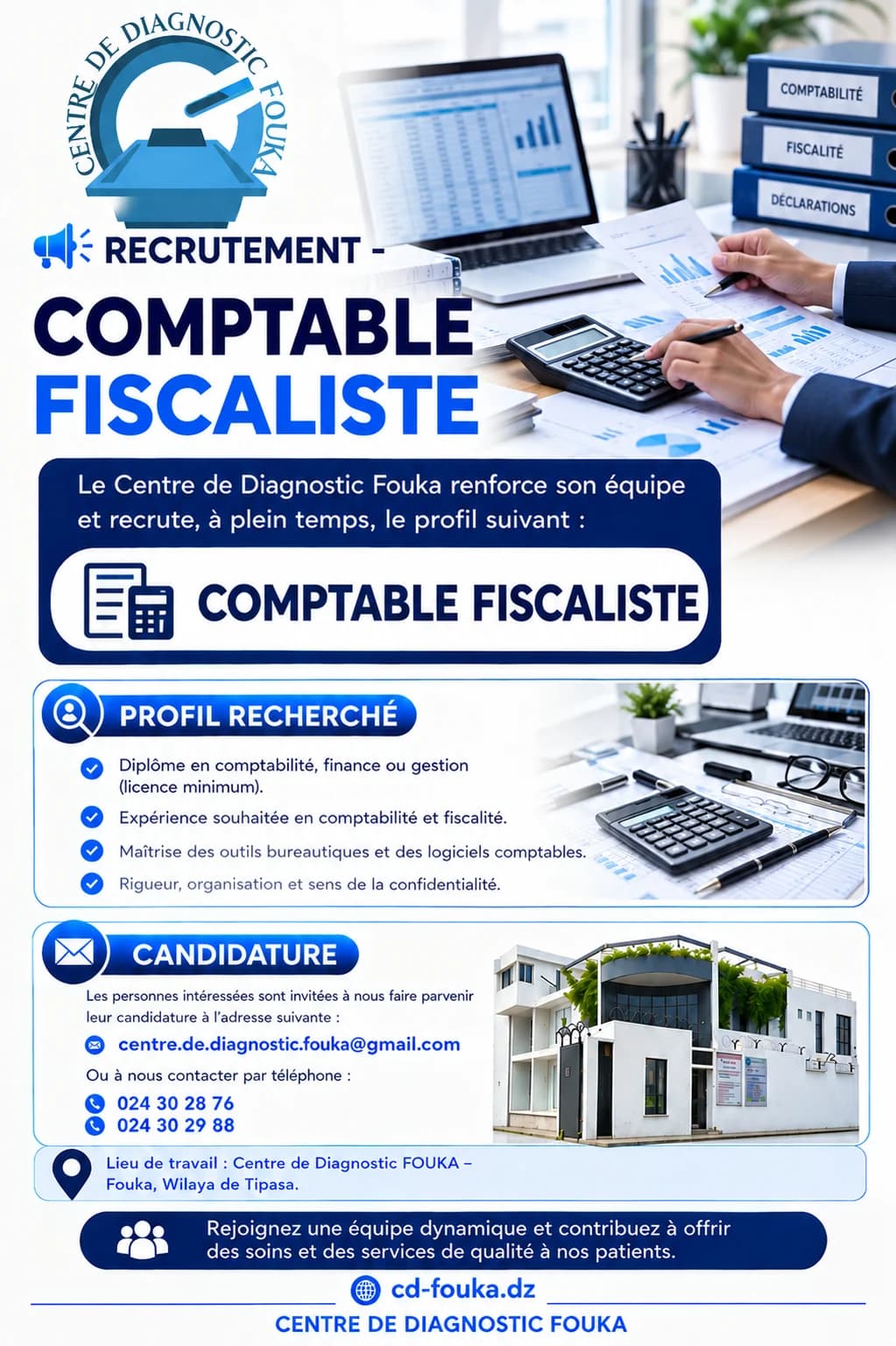 Recruitment poster: Tax Accountant
